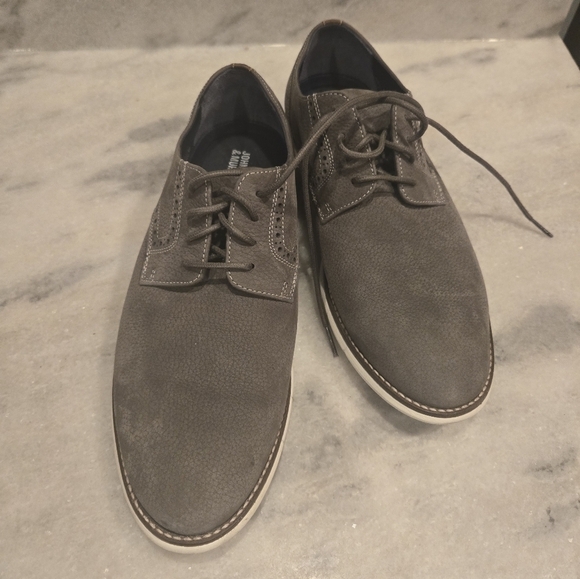 Johnston Murphy PLAIN TOE MEN'S SHOES SIZE 8.5 M GRAY NUBUCK JOHNSTON MU… - Picture 14 of 14